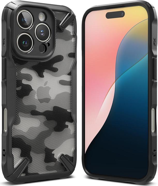 Produktbild Ringke - Fusion X Design - iPhone 16 Pro Max - Camo Black (Apple iPhone 16 Pro Max)