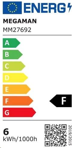 Energie-Label Megaman GX53 LED Warm Reflektor (GX53, 6 W, 520 lm, 1 x, F)