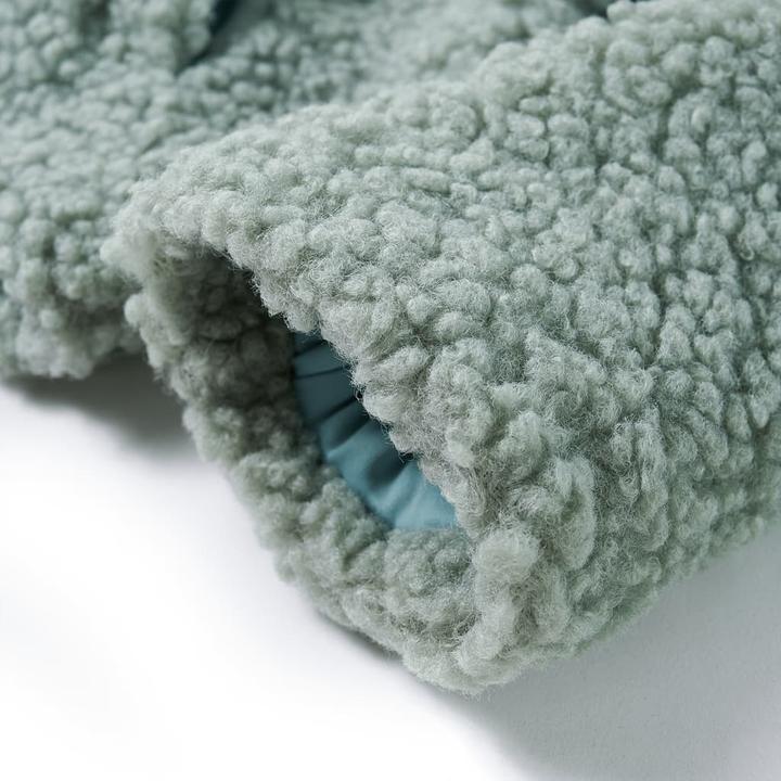 Immagine prodotto VidaXL Giacca con cappuccio per bambini in pelliccia sintetica verde menta 92,Materiale (92)
