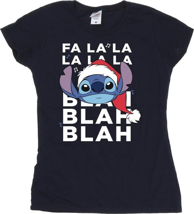 Disney Lilo And Stitch Christmas Blah Blah Blah TShirt (S)