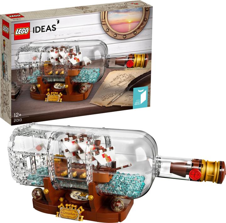 Produktbild LEGO Ideas Schiff in der Flasche (21313, LEGO Ideas, LEGO Seltene Sets)