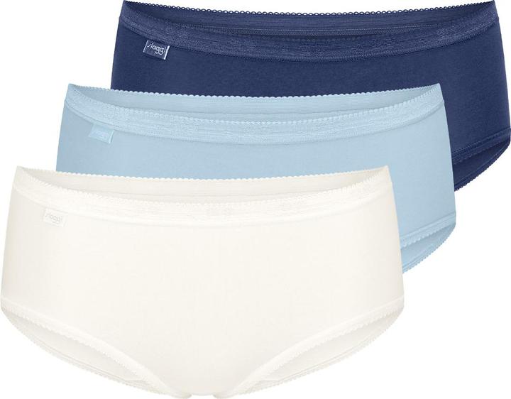 Produktbild Sloggi Unterhose BASIC+ MIDI Damen-Slip 3er Pack (44, 3er Pack)