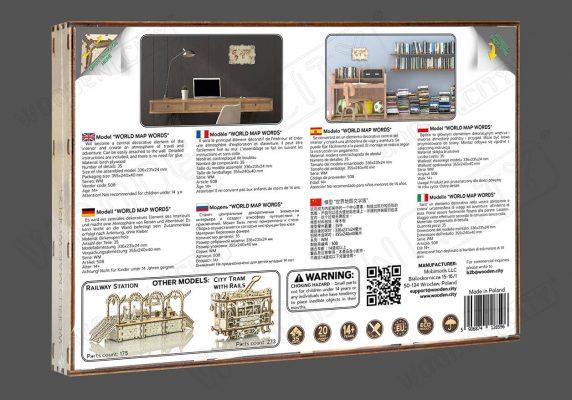 Image du produit WoodenCity Carte du monde Map Expedition Series Words