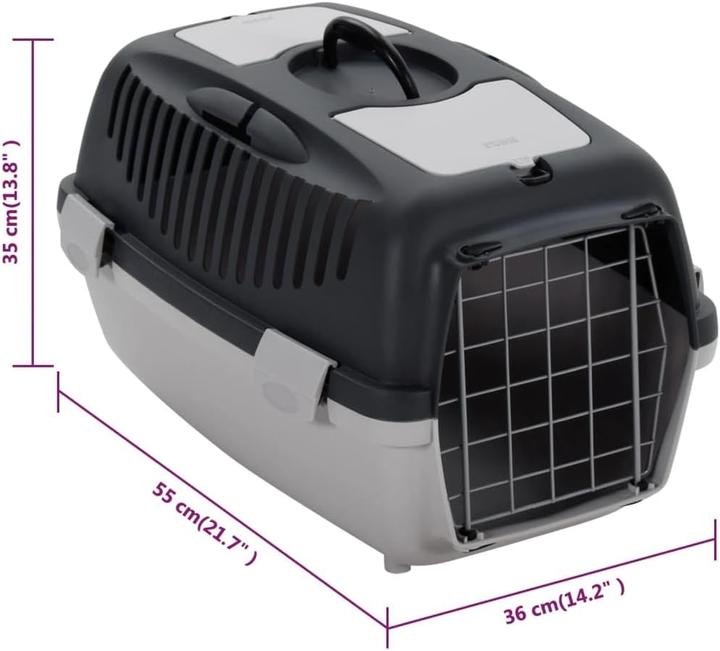 Image du produit VidaXL Transportbox für Haustiere (Chat, Chien, Petit animal, Fermeture de sécurité, Respirant)