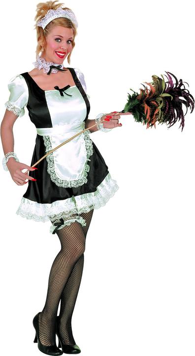 Produktbild Widmann FRENCH MAID (Kleid, Schürze, Kopfbedeckung, Halskette, Manschetten,Strumpfband), XXL (XXL)