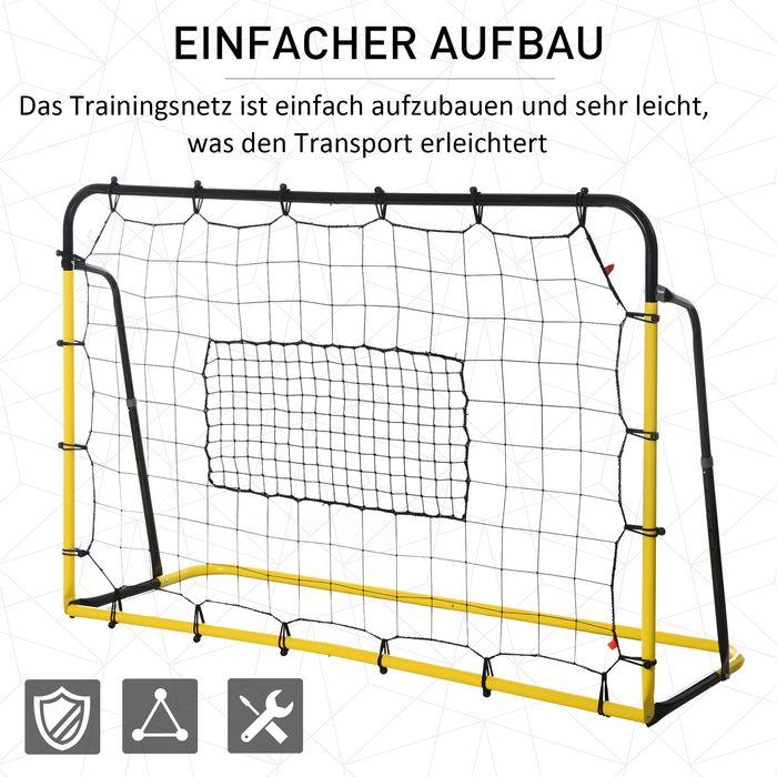 Immagine prodotto Swisshandel24 Porta di rimbalzo per calcio Kickback Rete di rimbalzo a muro per calcio, basket e baseball