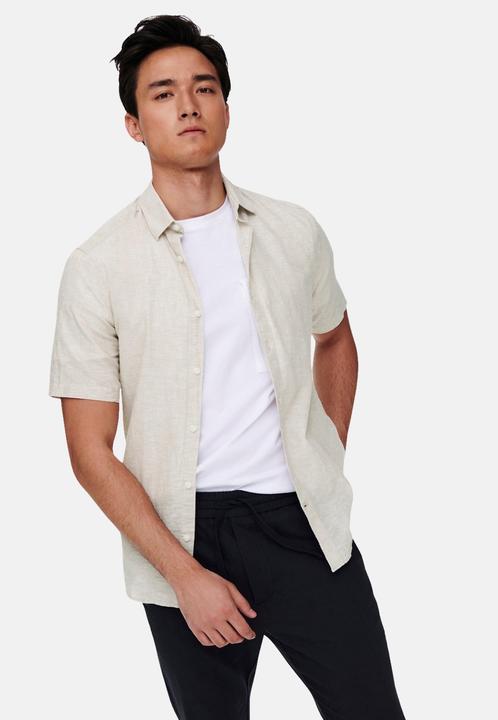 Image du produit Only & Sons Chemise à manches courtes en lin (XS)
