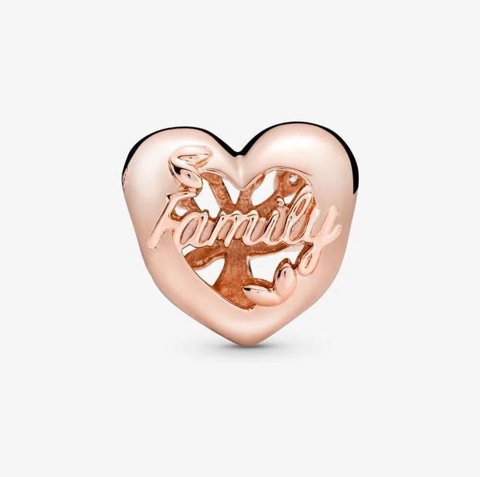 Image du produit Pandora Rose Family Tree Heart (Avec pierre(s), Argent 925, Plaqué or rose)