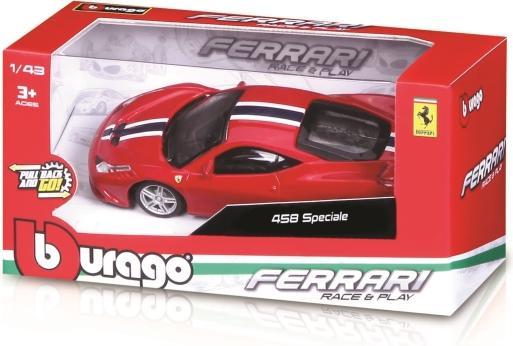Actual product image Bburago 1:43 Ferrari Race&Play Motorized Asst.