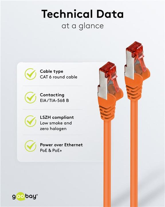 Produktbild Goobay Netzwerkkabel (S/FTP, CAT6, 5 m)