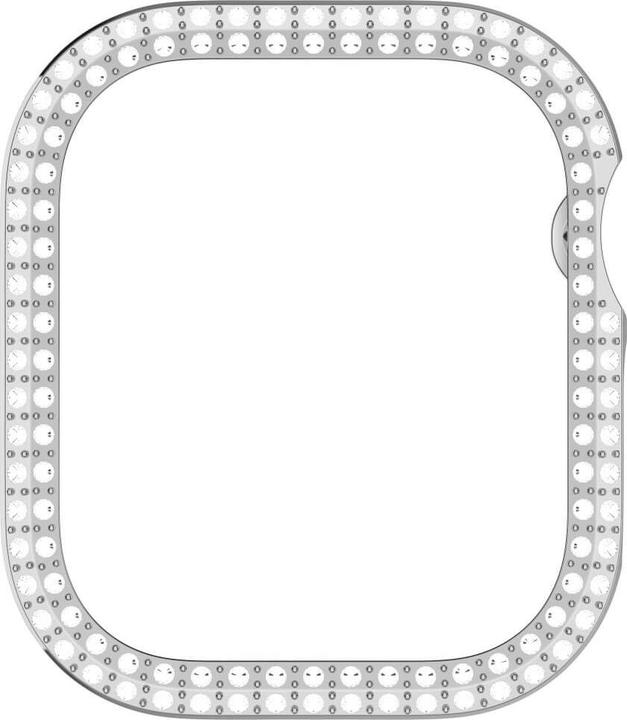 Actual product image Cover-Discount Apple Watch 10 - 42mm - Glitter rhinestone protective case