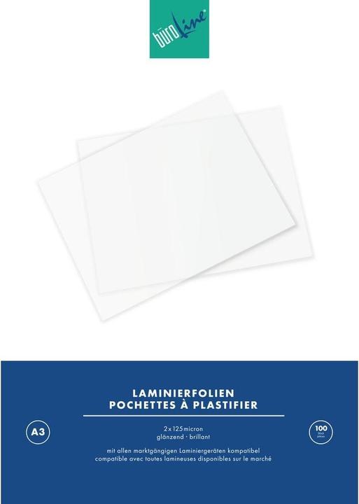 Produktbild BüroLine Laminier-Folien (A3, 100 Stück, 125 µm)