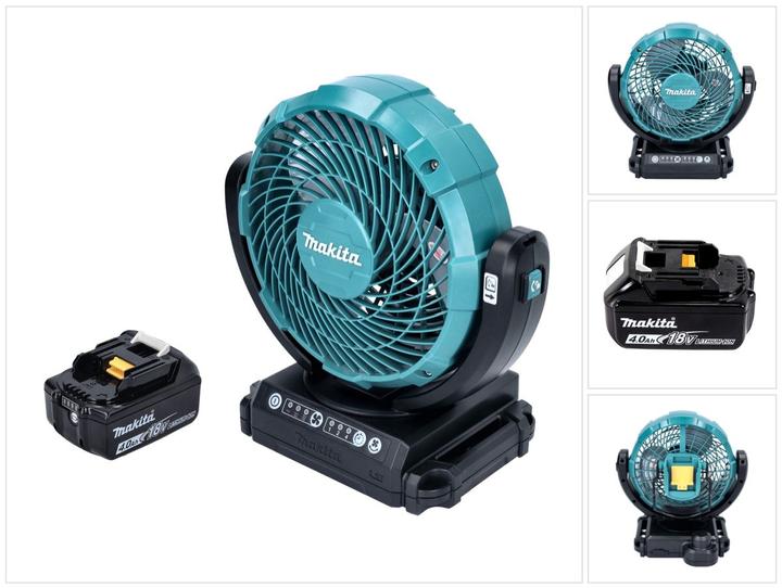 Makita DCF 102 M1 Akku Ventilator Lüfter 18 V 18 cm + 1x Akku 4,0 Ah - ohne Ladegerät