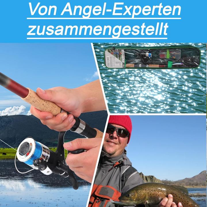 Image du produit Q-Tac Kit de pêche pour enfants (Télescope, Kit de pêche, 270 cm)