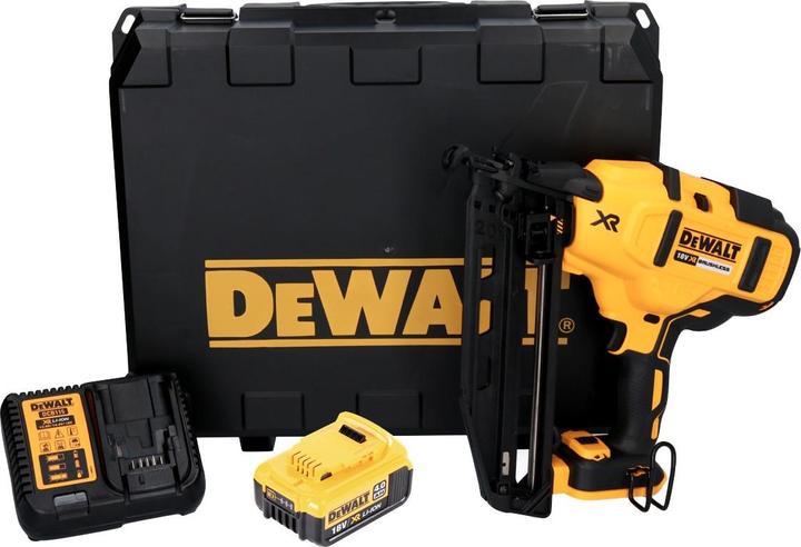 Actual product image DeWalt DCN 660 M1 Battery Nailer 18V 32-63 mm Brushless + 1x Battery 4,0 Ah + Charger + Case