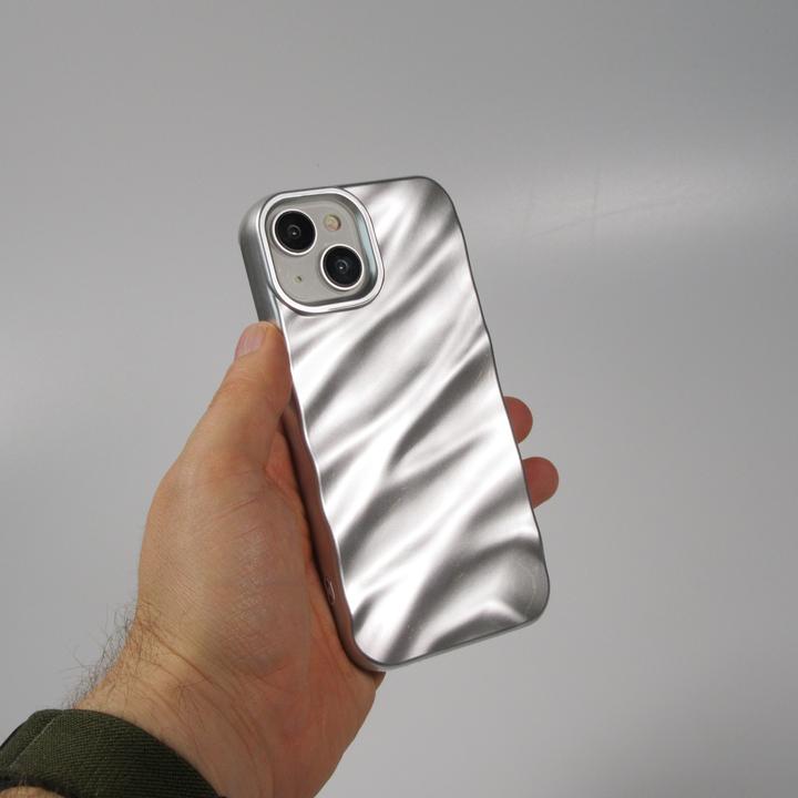 Image du produit PhoneLook Coque Silicone avec forme de vague 3D mat (Apple iPhone 15)