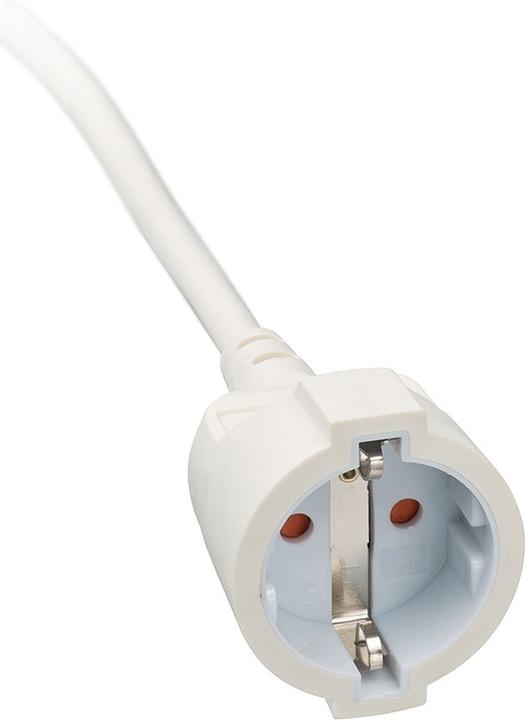 Image du produit Brennenstuhl Câble de rallonge court avec fiche plate coudée 10m H05VV-F3G1.5 blanc (10 m, CEE 7/3)