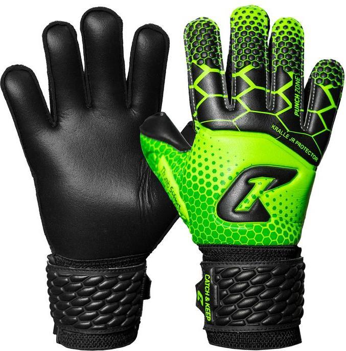 Catch & Keep Fussballhandschuhe Kralle Protector Gr. 3 Grün Torwart Keeper Goalie Handschuhe (3)
