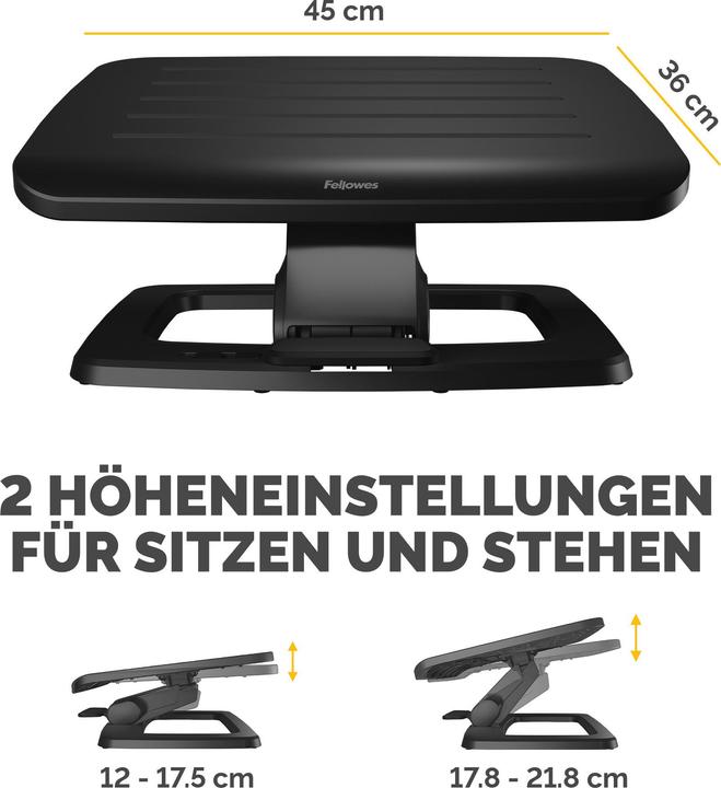 Produktbild Fellowes Hana Lt Foot Rest Black (45 x 35 cm)