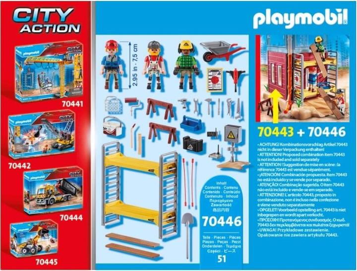 Actual product image Playmobil 70446 Scaffolding with workers (70446, Playmobil City Action)