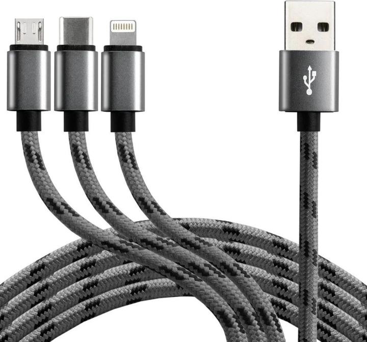 Produktbild Everactive USB A – Lightning, USB Typ C, Micro USB B (1.20 m, USB 2.0)