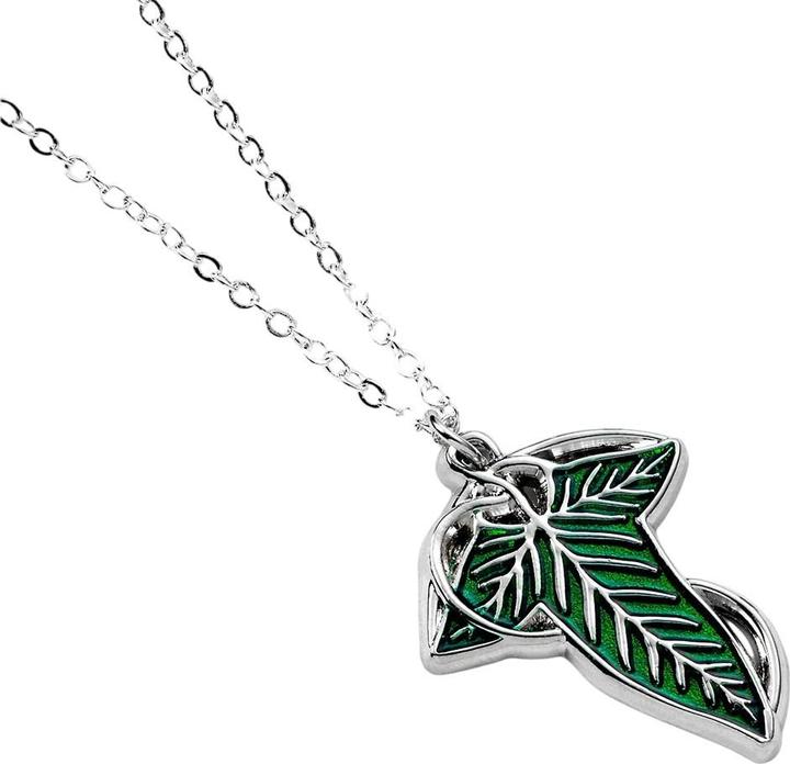 Immagine prodotto Lord of the rings Leaf Of Lorien Verniciato d'Argento Collana e Ciondolo (100% materiale sintetico)
