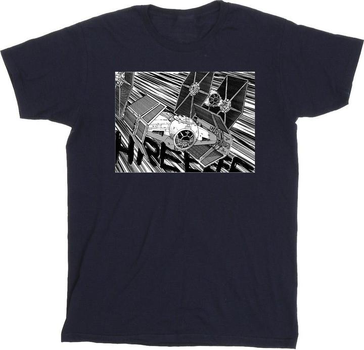 Star Wars Anime Plane TShirt Jungen
