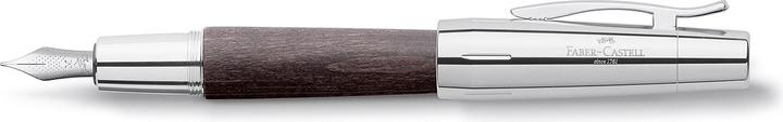 Actual product image Faber-Castell Fountain pen e-motion wood chrome black EF (Black, 1 x)