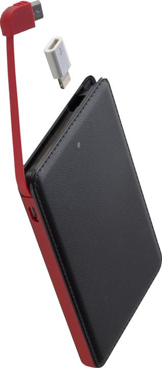 Actual product image Peter Jäckel Powerbank ULTRA THIN LED 5000mAh Black (5000 mAh)