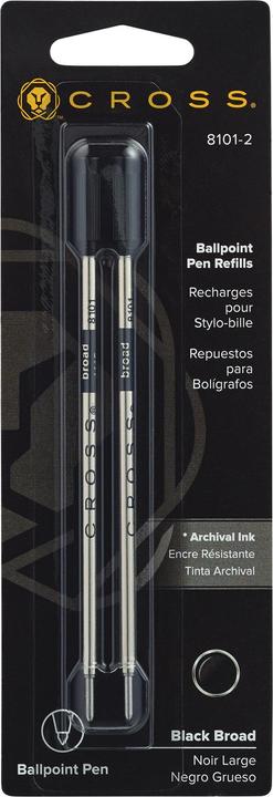 Cross Ballpoint refill 2pcs black (Refill, Black)