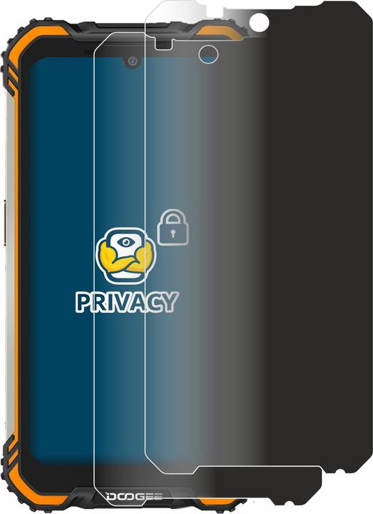 Produktbild BROTECT Sichtschutzfolie Anti-Spy Privacy Folie Blaulicht-Schutz (2 Stück, Doogee S58 Pro)