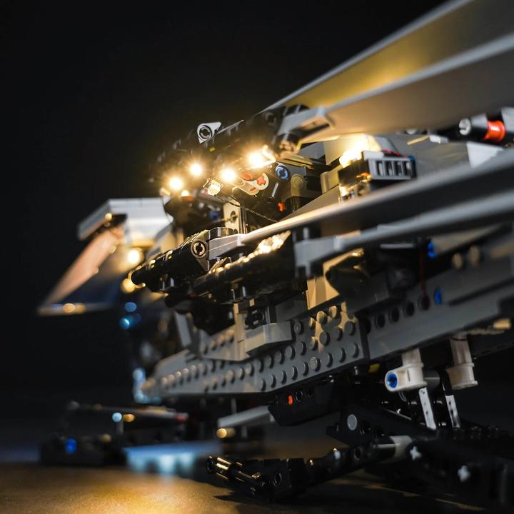 Actual product image BrickBling LED light set for LEGO Dune Atreides Royal Ornithopter (10327) incl. remote control