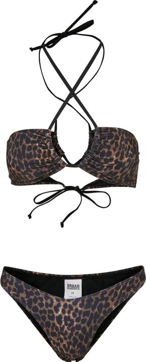 Actual product image Urban Classics Womens/Ladies Hot Leopard Print Bikini Set (L)