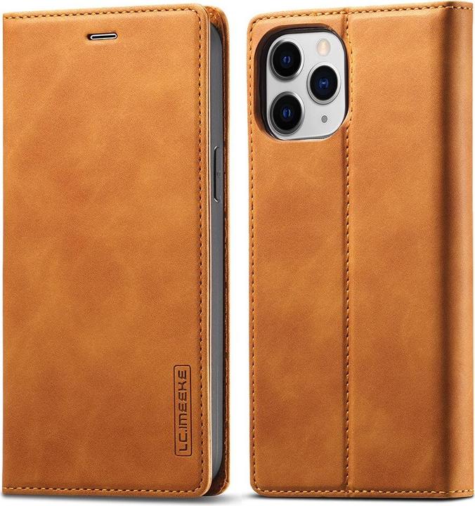 Produktbild Cover-Discount iPhone 13 Pro Max - Stand Flip Case Hülle braun (Apple iPhone 13 Pro Max)