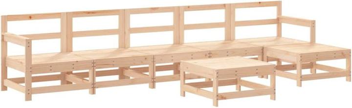 Produktbild VidaXL 7-tlg. Garten-Lounge-Set Massivholz Kiefer,Material