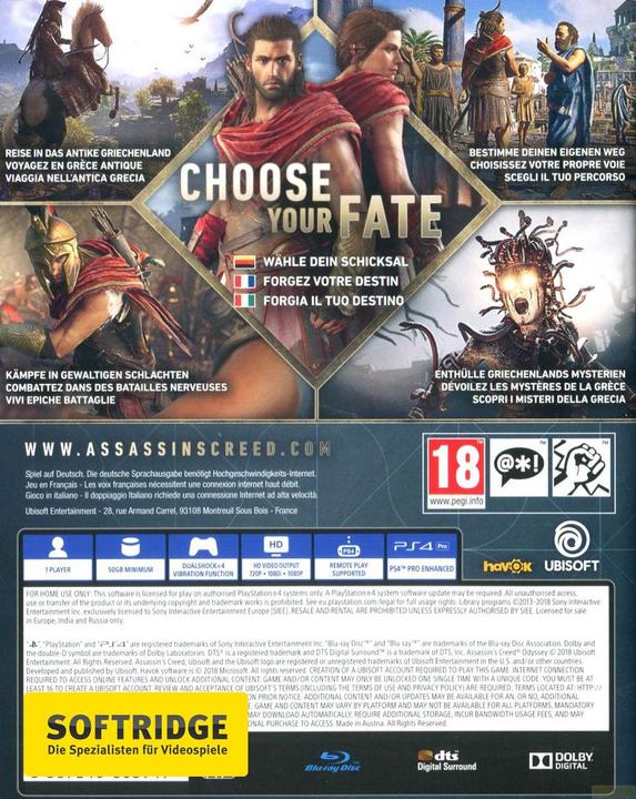 Actual product image Ubisoft Assassin's Creed Odyssey (PS4, Multilingual)