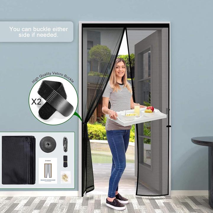 Produktbild Mara Vital Fliegengitter Tür Insektenschutz Magnetvorhang Ideal für Balkontür (210 x 90 cm)