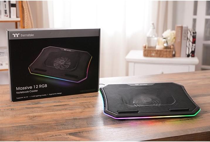 Actual product image Thermaltake Massive 12 notebook cooling pad (15") 1500 RPM Black