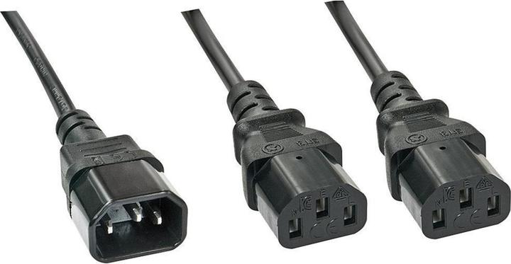 Lindy IEC-Netzkabel C14 an 2x IEC C13 (1 m)