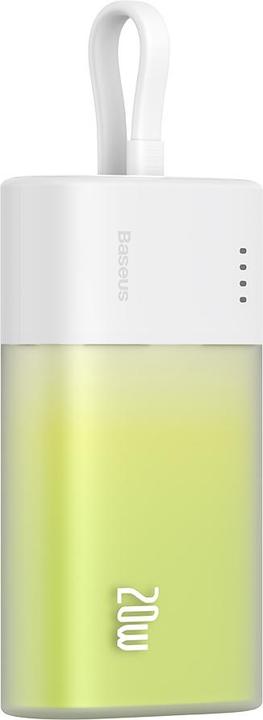 Actual product image Baseus Popsicle 5200mAh 20W Powerbank with Built-in Lightning Cable (+ White Simple USB-C - U (5200 mAh, 20 W, 19.24 Wh)