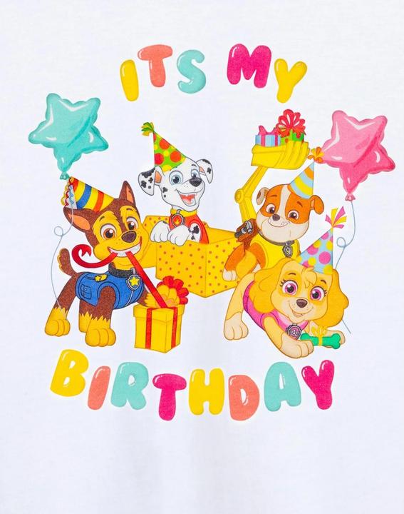 Immagine prodotto Paw Patrol It's My Birthday Maglietta Maniche Corte Bambini (116)