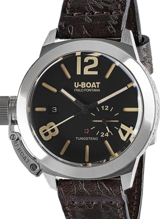 U-Boat 8893 Classico Tungsteno Black Automatik Herrenuhr 42mm 10ATM (Swiss Made, 42 mm)