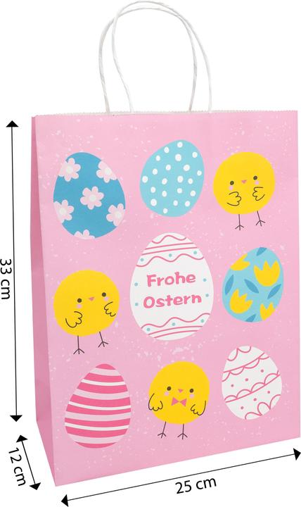 Produktbild Idena Geschenktasche Ei/ Küken 25x12x33cm FSC-Mix (Geschenktüte, 1 x)