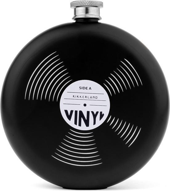 Kikkerland Record Hip Flask (237 ml)