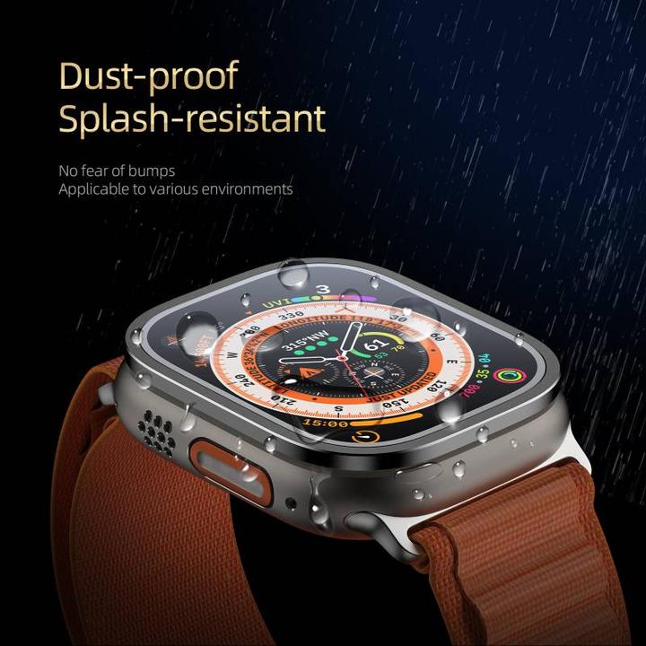 Immagine prodotto Dux Ducis Vetro temperato Flas con cornice in alluminio per Apple Watch Ultra 49 mm - nero