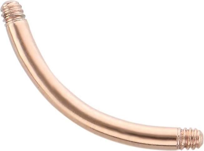 Bijouteria Piercingstab (PVD Beschichtung (goldfarbig), Chirurgenstahl 316L)