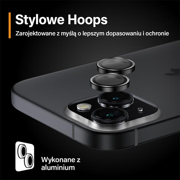 Produktbild PanzerGlass Hoops Camera Lens Protector (1 Stück, Apple iPhone 15 Plus, Apple iPhone 15)