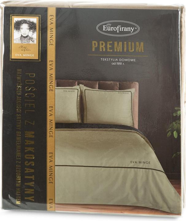 Produktbild Eurofirany EVA MINGE EVA 10 D Bettwäscheset aus hochwertigstem Baumwollmacosatin mit EVA MINGE-Logodruck und ge (Duvetbezug, 220 x 200 cm)