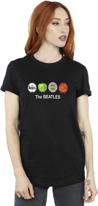 Produktbild The Beatles Erwachsene Apfel und Trommeln BaumwollTShirt (XL)