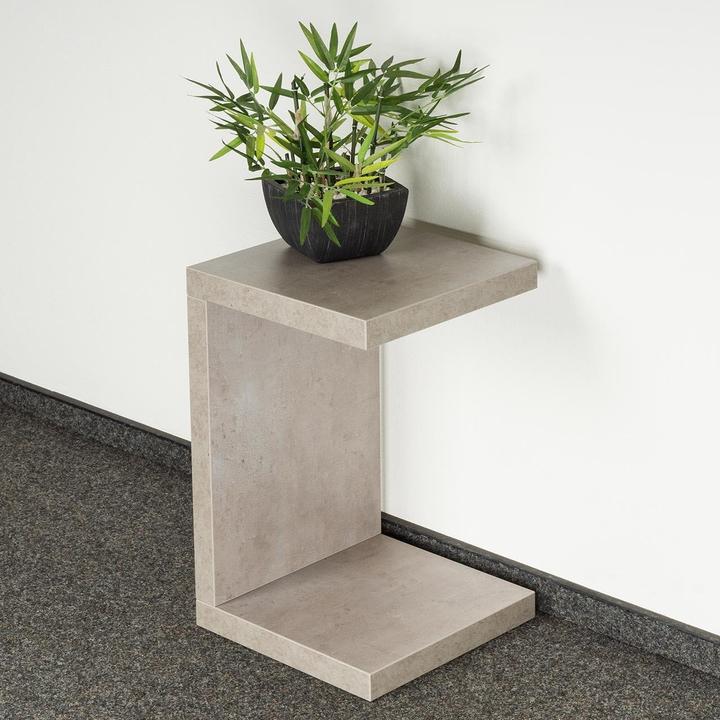Produktbild Levandeo Beistelltisch Coco in Betonoptik (32 x 50 x 32 cm) (32 x 50 x 32 cm)